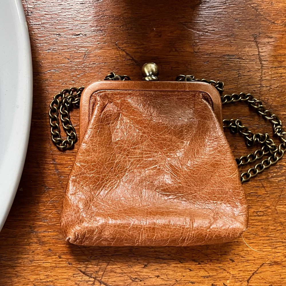 HOBO Vintage Brown Leather Chain Bag